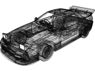 Mazda RX7 (1990) 3D Model