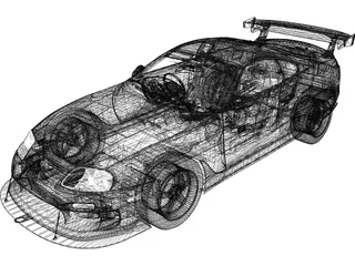 Toyota Supra Top Secret (1998) 3D Model