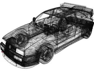 Volkswagen Corrado (1995) 3D Model