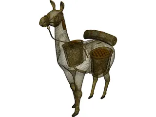 Llama 3D Model