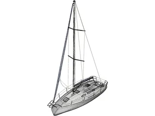 Sailboat Yacht 3D Model