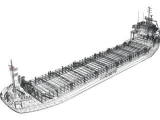 Cargo Ship Wagborg 3D Model