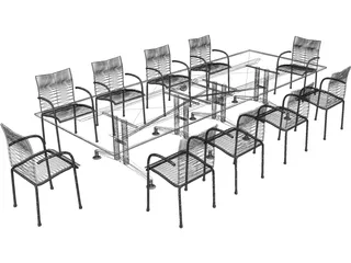 Wilkhahn 440 Meeting Room Table 3D Model