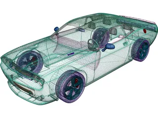 Dodge Challenger SRT8 3D Model