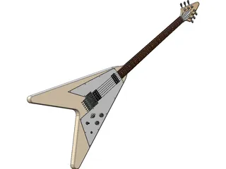 Flying V Guitar 3D Model