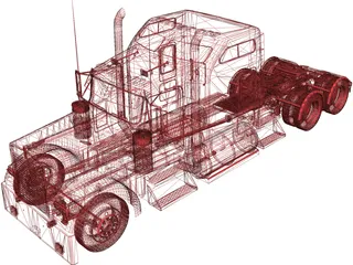 Kenworth W900L 3D Model