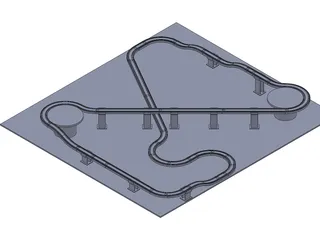Race Track Model 3D Model