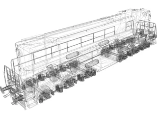 TEM2 Diesel Locomotive 3D Model