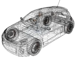 Renault Clio Sport V6 3D Model