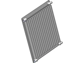 Single Panel Radiator 3D Model