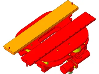 Forklift Rotator Attachment 3D Model