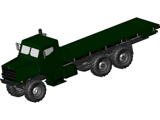 OshKosh MTVR MK27 Military 3-Axle Truck 3D Model