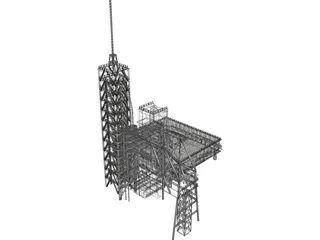 Shuttle Launch Gantry 3D Model