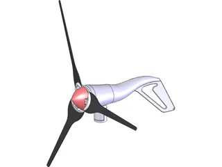 Air-X 400 Watt Windmill 3D Model