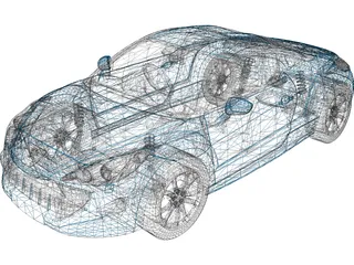 Peugeot RCZ (2010) 3D Model