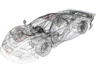 McLaren F1 GT (1995) 3D Model