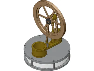 Stirling Engine 3D Model