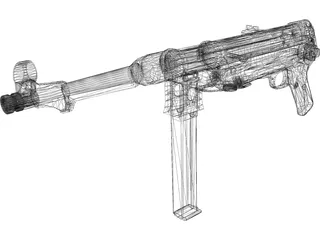 MP4 Nazi Gun 3D Model