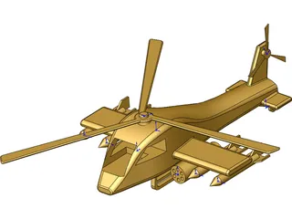 Toy Helicopter 3D Model