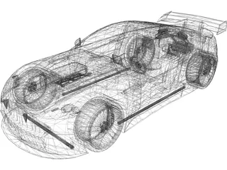 Aston Martin V8 3D Model