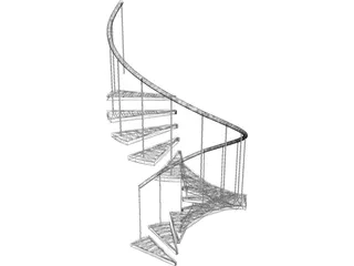 Stair Spiral 3D Model