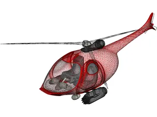 Helicopter New Concept Design 3D Model