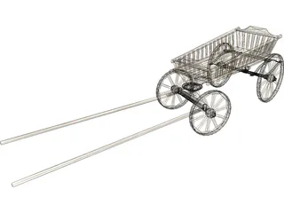 Stagecoach Cart 3D Model