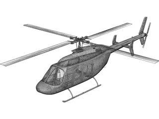 Bell 206 JetRanger 3D Model