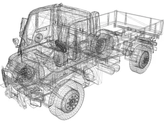 Mercedes-Benz Unimog U400 3D Model