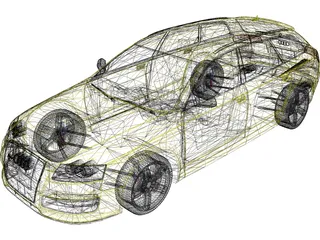 Audi RS6 Avant (2009) 3D Model