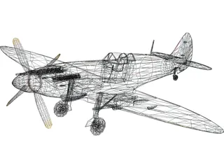 Supermarine Spitfire 3D Model