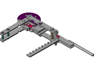 Compression Pipe Bender 3D Model