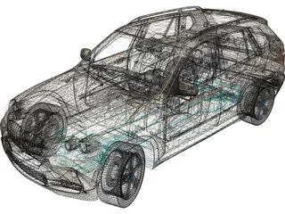 BMW X5 E70 (2006) 3D Model