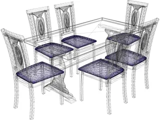 Table Chinese Style 3D Model