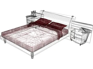 Bed Artistic 3D Model