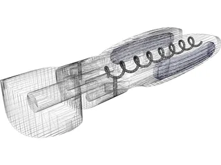 Cork Screw 3D Model