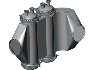 Condensing Gas Heat Exchanger 3D Model