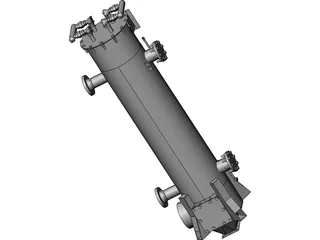 Biomass Heat Exchanger 3D Model