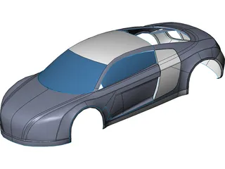 Audi R8 Body 3D Model