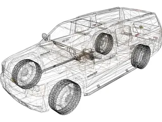 Chevrolet Suburban Z71 (2007) 3D Model