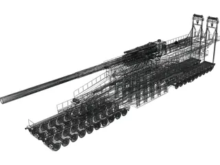 Schwerer Gustav Dora 3D Model