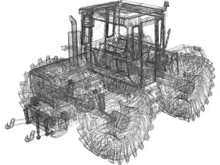 MB Trac 1800 Intercooler 3D Model