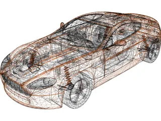 Aston Martin Vantage V8 3D Model