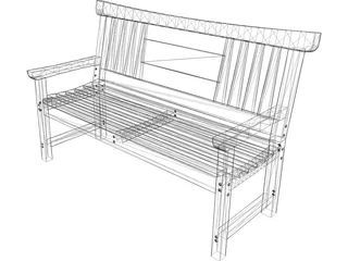 Bench 3D Model