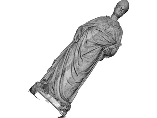 Classical Statue 3D Model