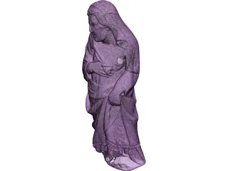 Classical Statue Woman 3D Model