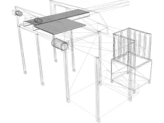 Top Load Palletizer 3D Model