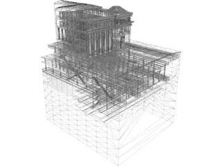 James Farley Post Office 3D Model