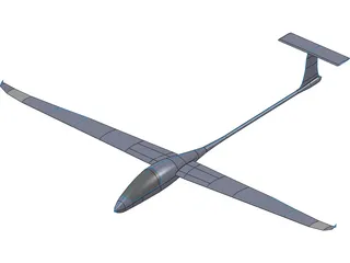 DG 1000 Glider 3D Model