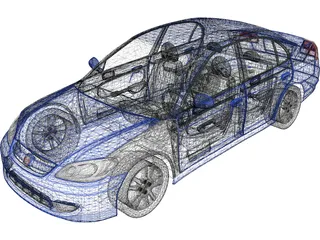 Honda Civic (2005) 3D Model